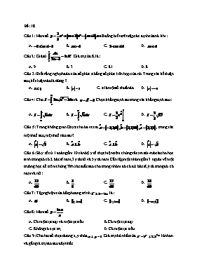 Đề kiểm tra môn Toán - Đề 18